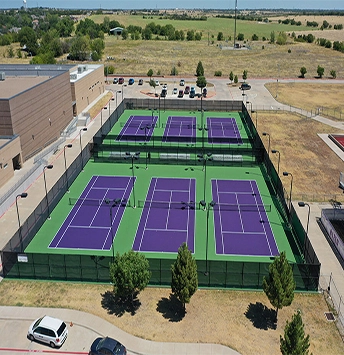 Thi công sân Tennis nền bê tông sơn Laykold US OPEN